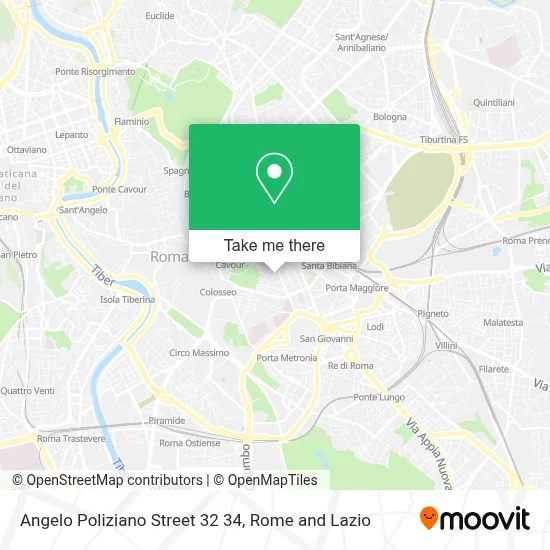 Angelo Poliziano Street 32 34 map