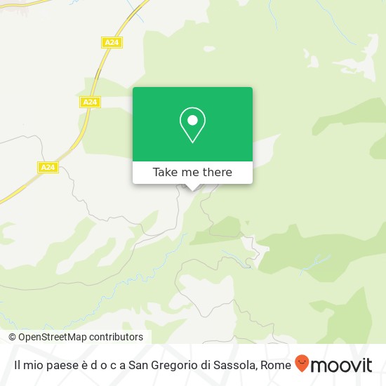 Il mio paese è d o c a San Gregorio di Sassola map