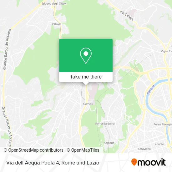 Acqua Paola Street 4 map