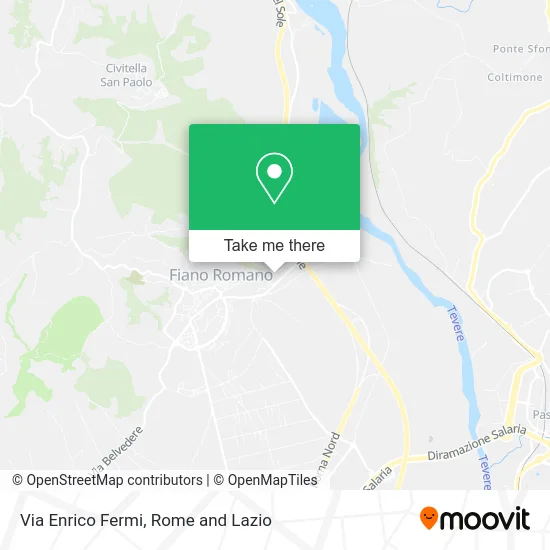 Via Enrico Fermi map