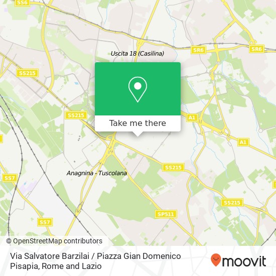 Via Salvatore Barzilai / Piazza Gian Domenico Pisapia map