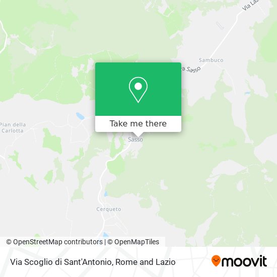 Via Scoglio di Sant'Antonio map