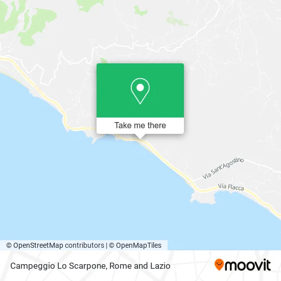 Lo Scarpone Camping map