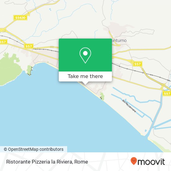 Ristorante Pizzeria la Riviera, Via Lungomare, 32 04028 Minturno map