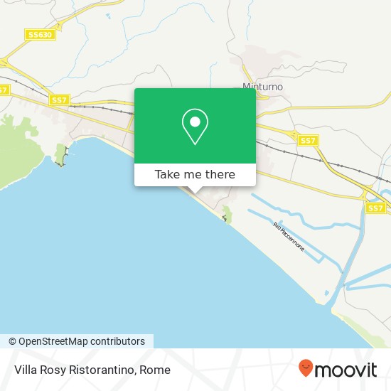 Villa Rosy Ristorantino, Via Lungomare, 323 04028 Minturno map