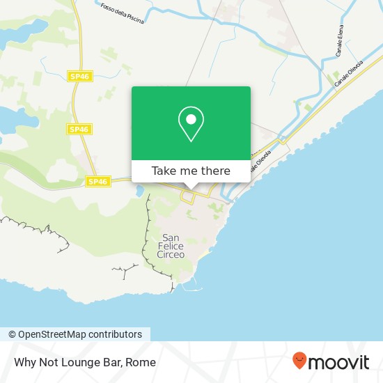 Why Not Lounge Bar, Via Tommaso Tittoni, 87 San Felice Circeo map