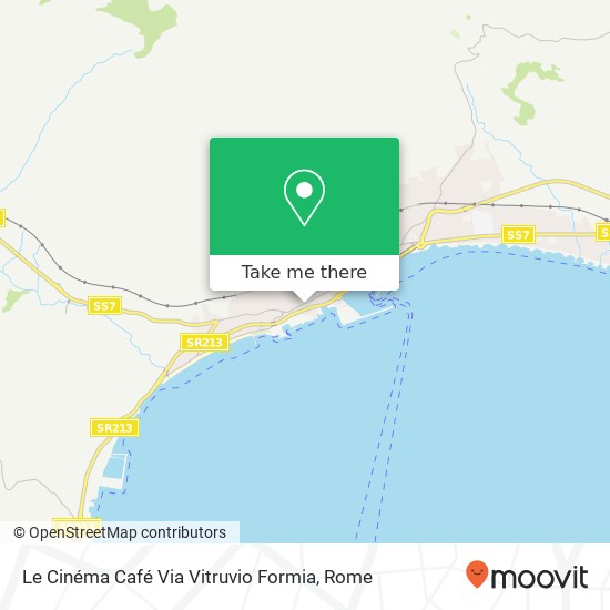 Le Cinéma Café Via Vitruvio Formia, Via Vitruvio, 159 04023 Formia map
