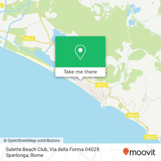 Salette Beach Club, Via della Forma 04029 Sperlonga map