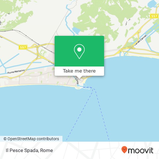 Il Pesce Spada, Via Traiano, 35 04019 Terracina map
