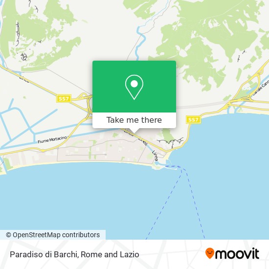 Paradiso di Barchi map