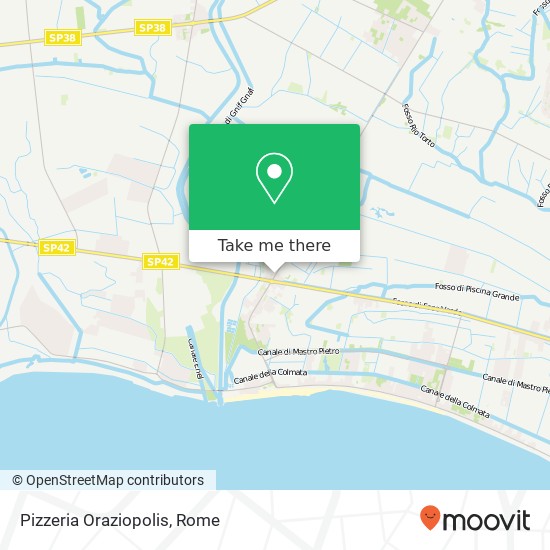 Pizzeria Oraziopolis, Strada Provinciale Borgo Piave Foce Verde 04100 Latina map