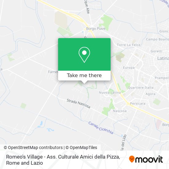 Romeo's Village - Ass. Culturale Amici della Pizza map