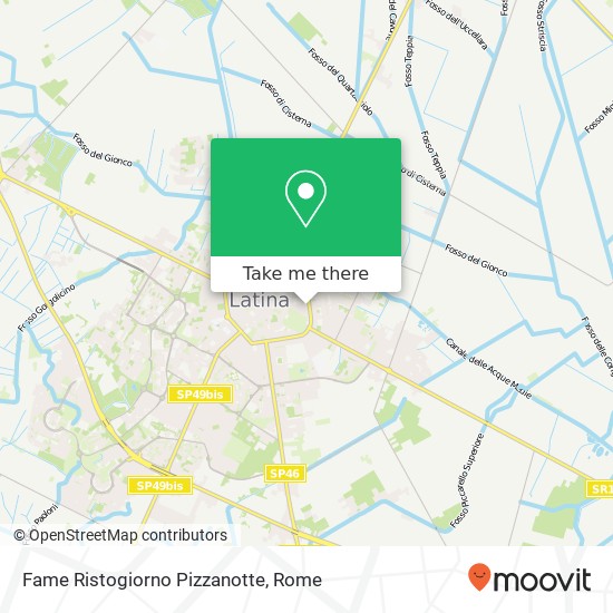 Fame Ristogiorno Pizzanotte, Via Vincenzo Monti, 15F 04100 Latina map