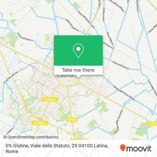 0% Glutine, Viale dello Statuto, 29 04100 Latina map