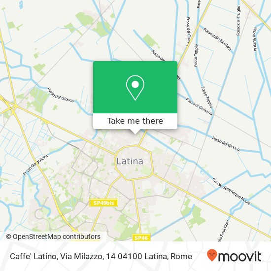 Caffe' Latino, Via Milazzo, 14 04100 Latina map