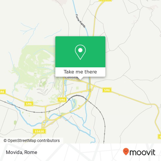 Movida, Via Enrico De Nicola 03043 Cassino map