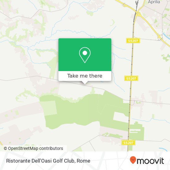 Ristorante Dell'Oasi Golf Club, Via della Cogna, 5 04011 Aprilia map