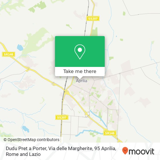 Dudu Pret a Porter, Via delle Margherite, 95 Aprilia map