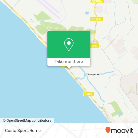 Costa Sport, Viale Francia, 45 Pomezia map