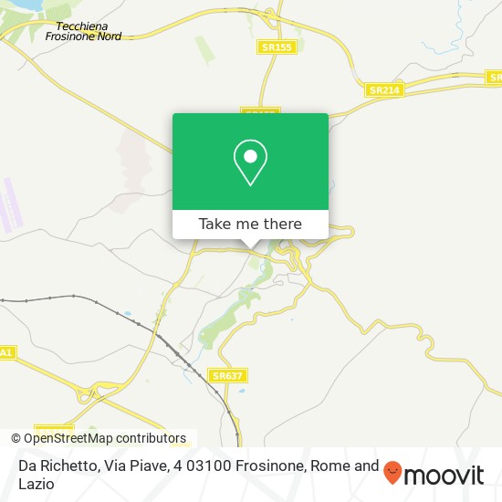 Da Richetto, Via Piave, 4 03100 Frosinone map