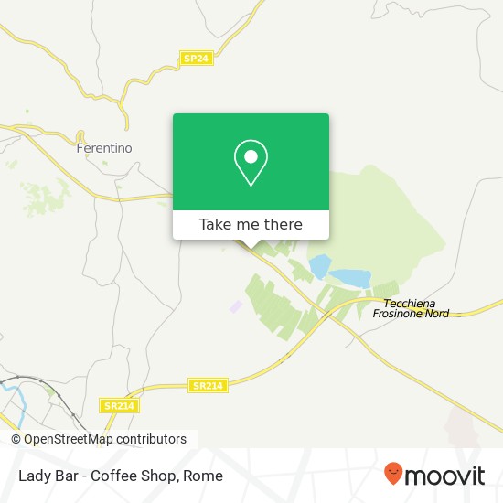 Lady Bar - Coffee Shop, Strada Regionale Casilina 03013 Ferentino map