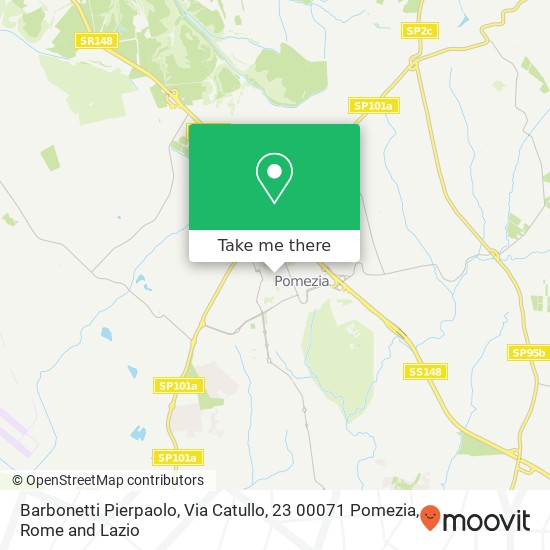 Barbonetti Pierpaolo, Via Catullo, 23 00071 Pomezia map