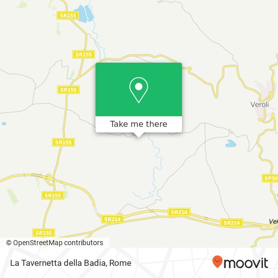 La Tavernetta della Badia, Via Campello 03011 Alatri map