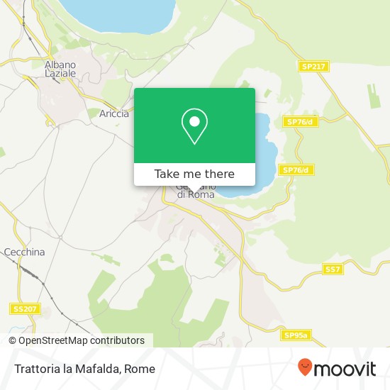 Trattoria la Mafalda, Via Nazario Sauro 00045 Genzano di Roma map