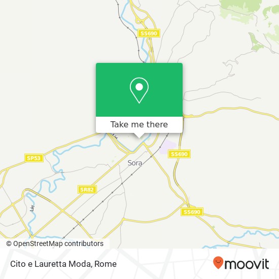 Cito e Lauretta Moda, Via Vittorio Emanuele III 03039 Sora map