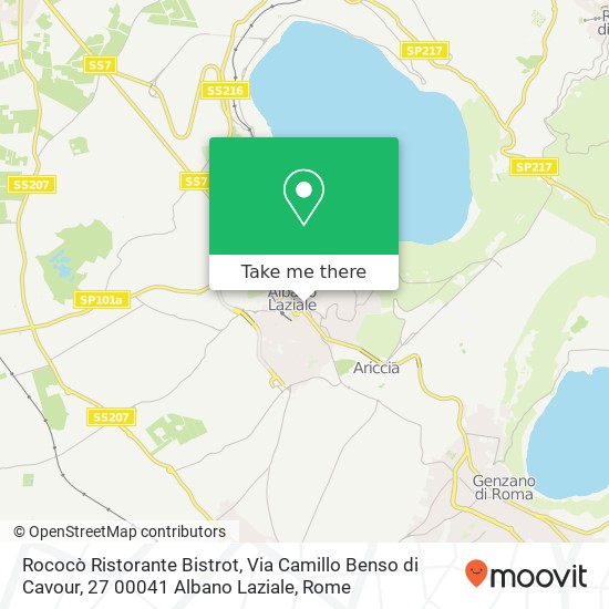 Rococò Ristorante Bistrot, Via Camillo Benso di Cavour, 27 00041 Albano Laziale map