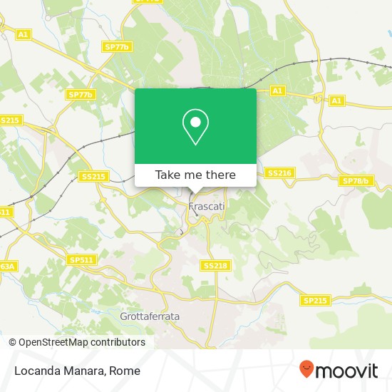 Locanda Manara, Vicolo Luciano Manara 00044 Frascati map