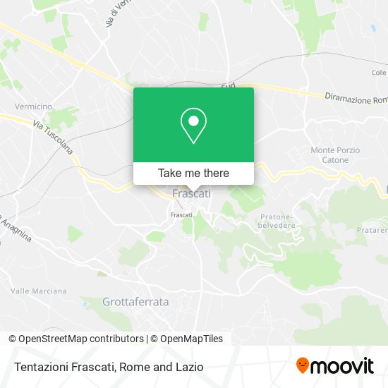 Tentazioni Frascati map