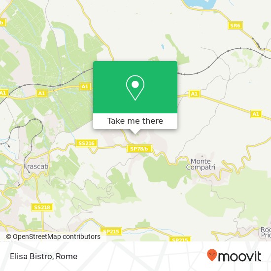 Elisa Bistro, Via Giacomo Matteotti 00078 Monte Porzio Catone map