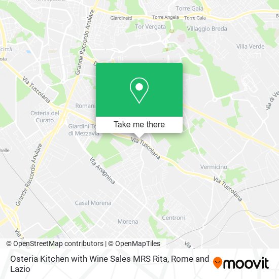 Osteria Kitchen with Wine Sales MRS Rita map