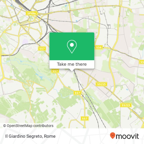 Il Giardino Segreto, Via dell'Acquedotto Felice, 54 00178 Roma map