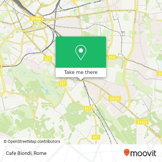 Cafe Biondi, Via dell'Acquedotto Felice 00178 Roma map