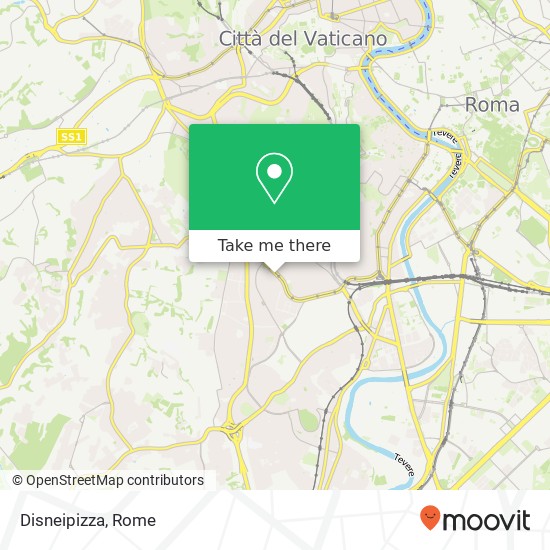 Disneipizza, Circonvallazione Gianicolense, 141 00151 Roma map