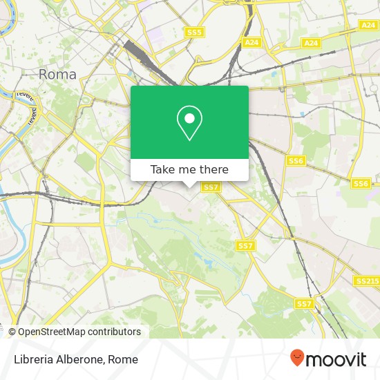 Libreria Alberone map
