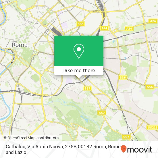 Catbalou, Via Appia Nuova, 275B 00182 Roma map