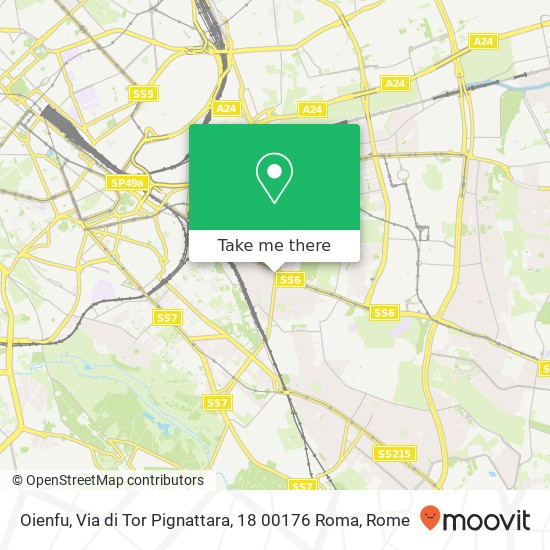 Oienfu, Via di Tor Pignattara, 18 00176 Roma map