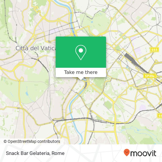 Snack Bar Gelateria, Piazza in Piscinula, 49 00153 Roma map