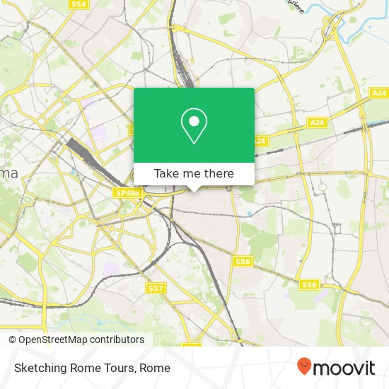 Sketching Rome Tours map