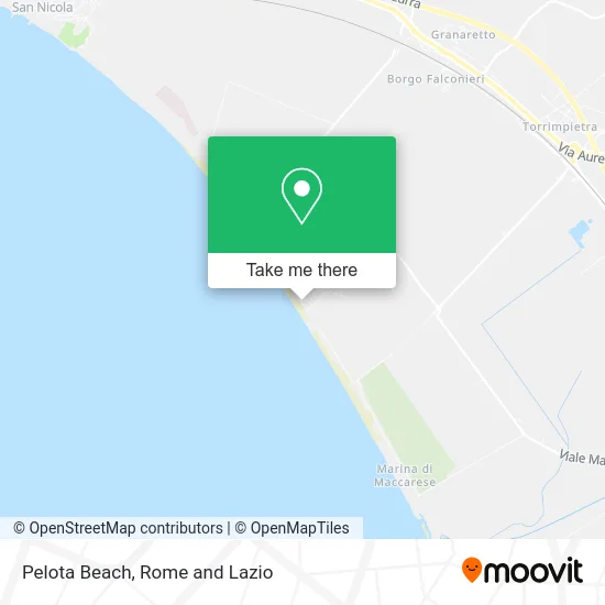 Pelota Beach map