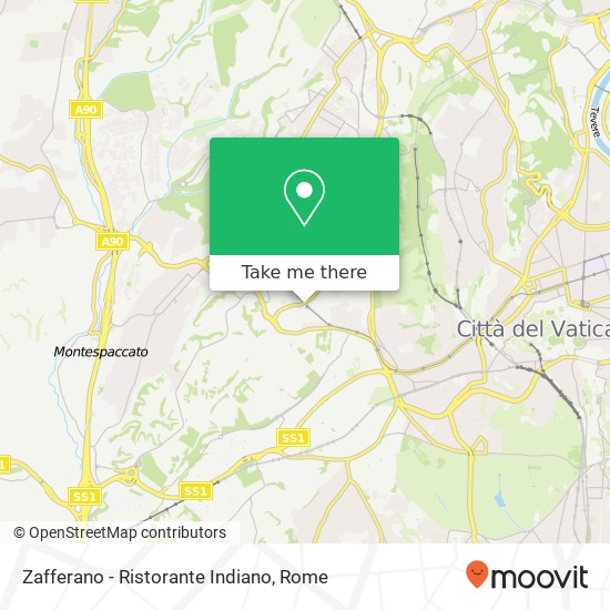 Zafferano - Ristorante Indiano, Via Ennio Bonifazi, 97 00167 Roma map
