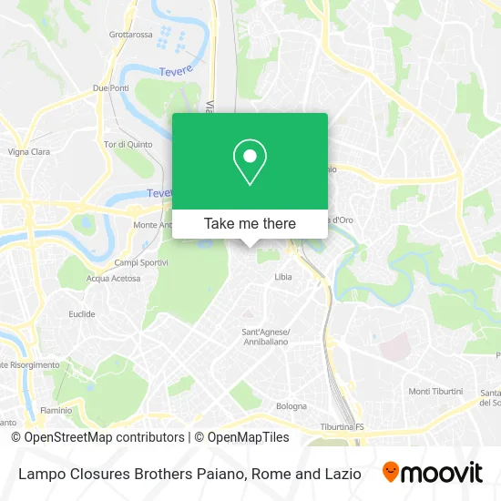 Lampo Closures Brothers Paiano map