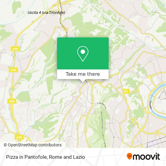 Pizza in Pantofole map