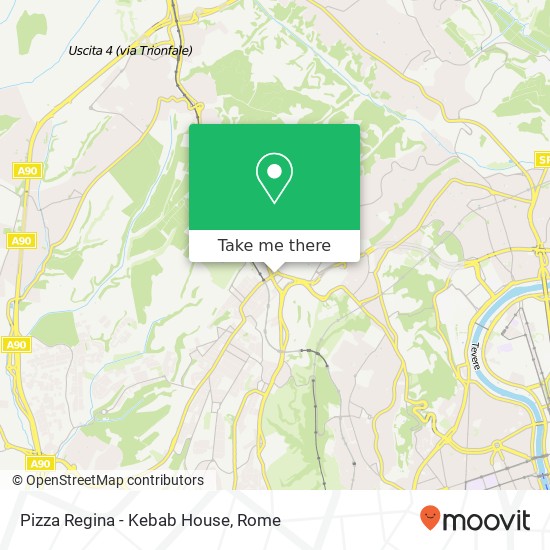 Pizza Regina - Kebab House, Viale dei Monfortani, 15 00135 Roma map