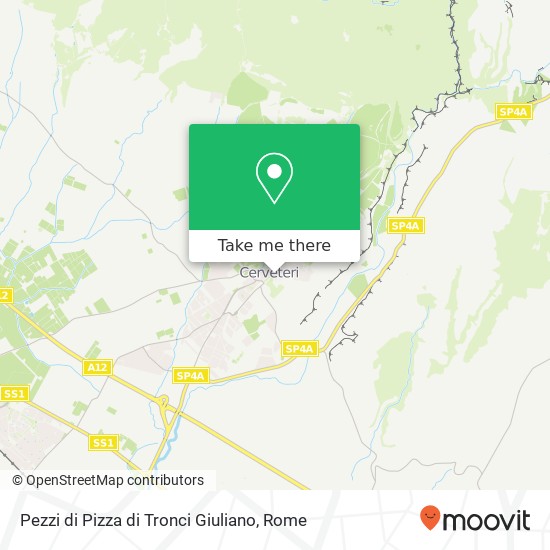 Pezzi di Pizza di Tronci Giuliano, Via Francesco Rosati 00052 Cerveteri map