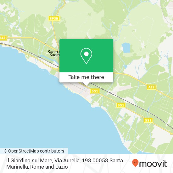 Il Giardino sul Mare, Via Aurelia, 198 00058 Santa Marinella map