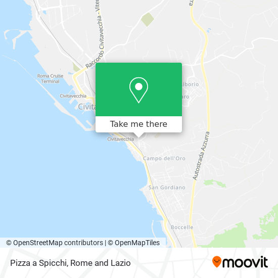 Pizza a Spicchi map